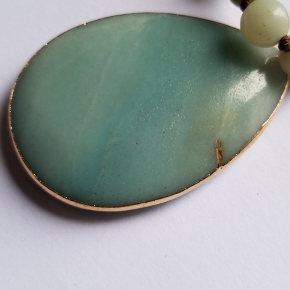 ♥️Bohemian Natural Stone  Pendant Necklace ❤ - Picture 8 of 8